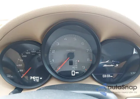 2015 Porsche Boxster S z USA, uszkodzony, nr VIN WP0CB2A8XFS130095